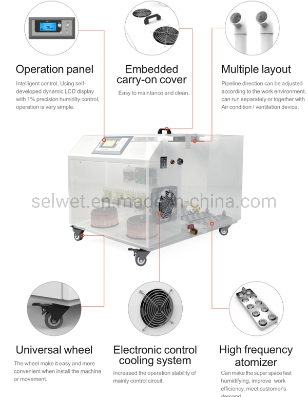 Selwet or OEM 9 Liter Industrial Greenhouse Mushroom Agriculture Tobacco Ultrasonic Humidifier